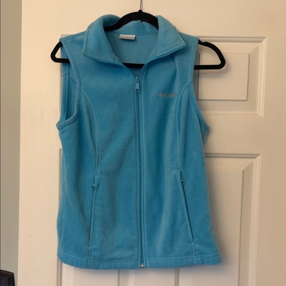 Columbia Light Blue Fleece Vest